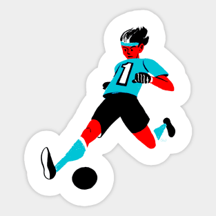 Soccer Woman Sticker